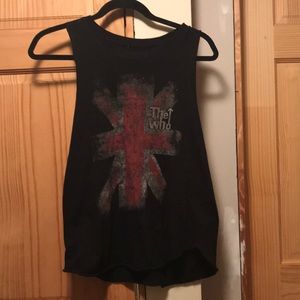 The Who Union Jack band muscle tank